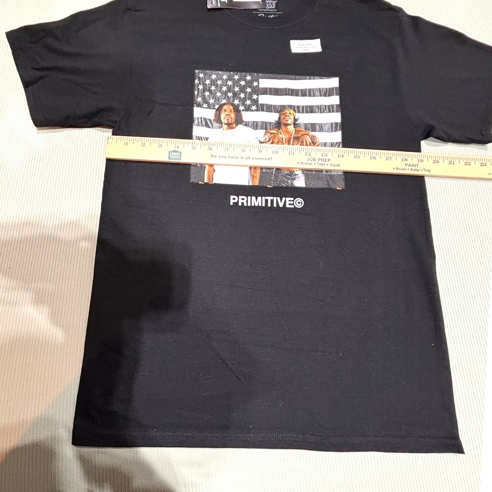 Primitive Skateboarding Outkast USA Flag Graphic Black T Shirt Mens Size Medium - Picture 5 of 9